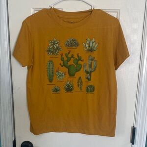 Mustard Cactus Graphic T-Shirt